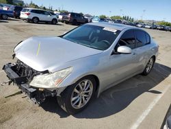 Salvage cars for sale from Copart Vallejo, CA: 2007 Infiniti G35