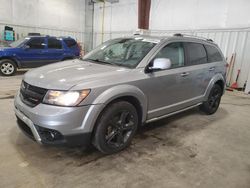 Salvage cars for sale from Copart Milwaukee, WI: 2018 Dodge Journey Crossroad