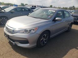 Honda Accord lx salvage cars for sale: 2017 Honda Accord LX