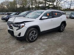 Salvage cars for sale at North Billerica, MA auction: 2021 GMC Terrain SLT