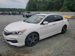 Honda Accord Sport salvage cars for sale: 2016 Honda Accord Sport