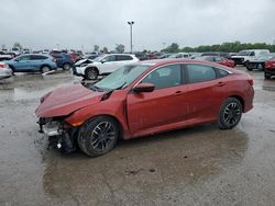 Salvage cars for sale at Indianapolis, IN auction: 2019 Honda Civic LX