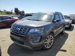 Salvage cars for sale from Copart Martinez, CA: 2017 Ford Explorer Limited