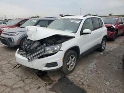 Salvage cars for sale at Woodhaven, MI auction: 2015 Volkswagen Tiguan S