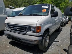 Salvage cars for sale from Copart Waldorf, MD: 2007 Ford Econoline E250 Van