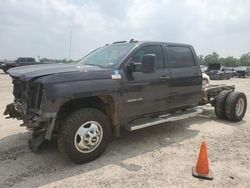 Salvage cars for sale at Houston, TX auction: 2015 Chevrolet Silverado K3500 LT