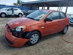 Hyundai Accent gs salvage cars for sale: 2007 Hyundai Accent GS