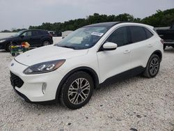 Salvage cars for sale at New Braunfels, TX auction: 2021 Ford Escape SEL