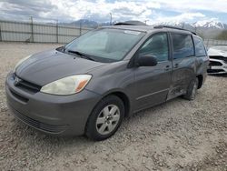 Salvage cars for sale at Magna, UT auction: 2004 Toyota Sienna CE