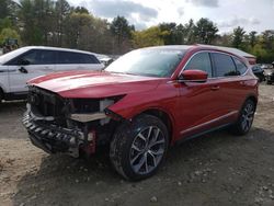 Salvage cars for sale at Mendon, MA auction: 2023 Acura MDX Technology