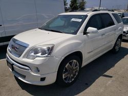 Salvage cars for sale from Copart Rancho Cucamonga, CA: 2011 GMC Acadia Denali
