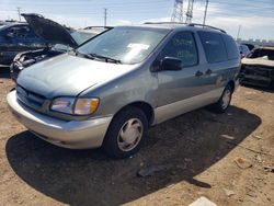 Toyota Sienna LE salvage cars for sale: 1999 Toyota Sienna LE