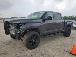 Salvage cars for sale from Copart Houston, TX: 2022 Toyota Tundra Crewmax SR