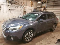 Salvage cars for sale from Copart Casper, WY: 2016 Subaru Outback 2.5I Limited