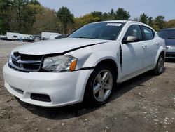 Salvage cars for sale from Copart Mendon, MA: 2014 Dodge Avenger SE