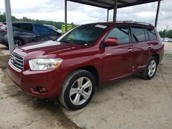 Salvage cars for sale at Hueytown, AL auction: 2008 Toyota Highlander Limited