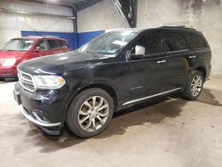 Salvage cars for sale at Chalfont, PA auction: 2017 Dodge Durango Citadel