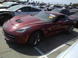Salvage cars for sale at Colton, CA auction: 2016 Chevrolet Corvette Stingray Z51 2LT