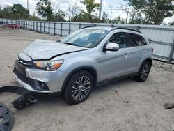 Salvage cars for sale at Riverview, FL auction: 2018 Mitsubishi Outlander Sport SEL