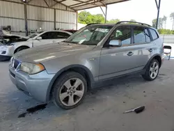 Salvage cars for sale at Cartersville, GA auction: 2006 BMW X3 3.0I