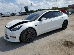 Salvage cars for sale from Copart Miami, FL: 2022 Tesla Model 3
