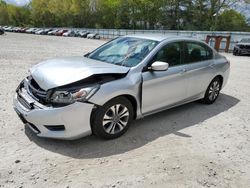Salvage cars for sale at North Billerica, MA auction: 2014 Honda Accord LX