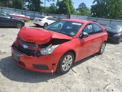 Salvage cars for sale from Copart Hampton, VA: 2014 Chevrolet Cruze LS