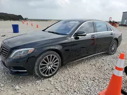 Salvage cars for sale at New Braunfels, TX auction: 2017 Mercedes-Benz S 550