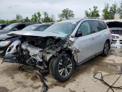 Salvage cars for sale from Copart Bridgeton, MO: 2017 Nissan Pathfinder S