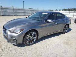 Salvage cars for sale from Copart Lumberton, NC: 2020 Infiniti Q50 Pure