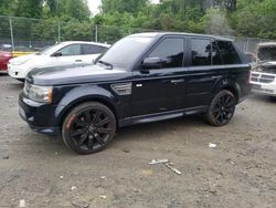 Salvage cars for sale at Waldorf, MD auction: 2011 Land Rover Range Rover Sport SC