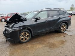 Salvage cars for sale from Copart Davison, MI: 2023 Toyota Highlander Hybrid Bronze Edition