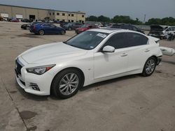 Salvage cars for sale at Wilmer, TX auction: 2015 Infiniti Q50 Base