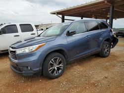 Salvage cars for sale at Tanner, AL auction: 2016 Toyota Highlander XLE