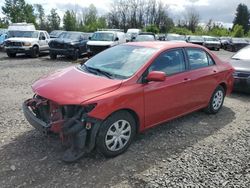 Salvage cars for sale at Portland, OR auction: 2011 Toyota Corolla Base