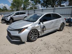 Salvage cars for sale at Riverview, FL auction: 2021 Toyota Corolla SE