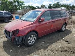 Salvage cars for sale at Baltimore, MD auction: 2010 KIA Sedona LX