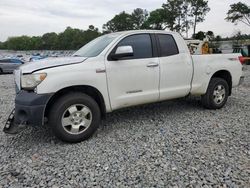 Salvage cars for sale from Copart Byron, GA: 2007 Toyota Tundra Double Cab Limited