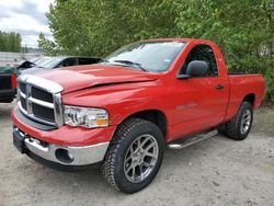 Salvage cars for sale from Copart Arlington, WA: 2005 Dodge RAM 1500 ST