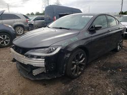 Salvage cars for sale at Elgin, IL auction: 2015 Chrysler 200 S