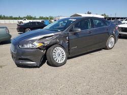 Salvage cars for sale at Fresno, CA auction: 2016 Ford Fusion SE Hybrid