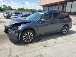 Salvage cars for sale from Copart Fort Wayne, IN: 2017 Subaru Outback 2.5I Limited