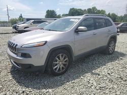 Salvage cars for sale at Mebane, NC auction: 2018 Jeep Cherokee Limited