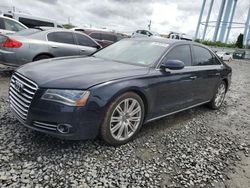 Salvage cars for sale at Windsor, NJ auction: 2014 Audi A8 L Quattro