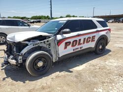 Salvage cars for sale at Temple, TX auction: 2020 Ford Explorer Police Interceptor