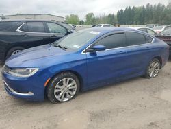 Salvage cars for sale at Leroy, NY auction: 2015 Chrysler 200 Limited