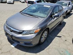 Salvage cars for sale at Martinez, CA auction: 2012 Honda Civic EXL