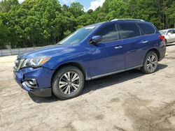 Salvage cars for sale at Austell, GA auction: 2017 Nissan Pathfinder S