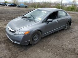 Salvage cars for sale from Copart Montreal Est, QC: 2009 Honda Civic LX-S