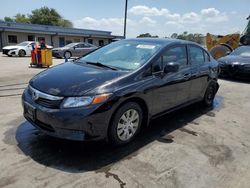 Salvage cars for sale from Copart Orlando, FL: 2012 Honda Civic LX